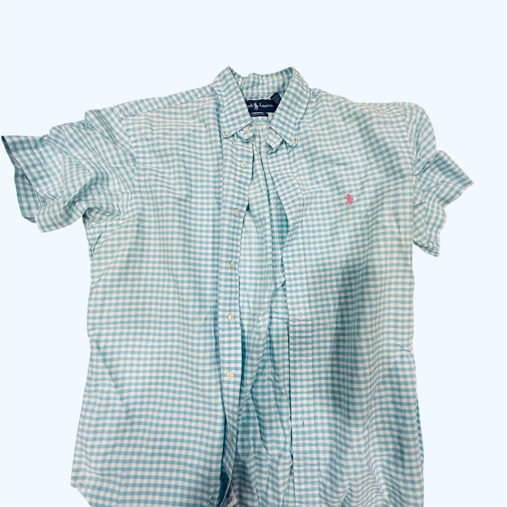 🤍Ralph Lauren Polo Button-Down Shirt – Gingham Check🤍